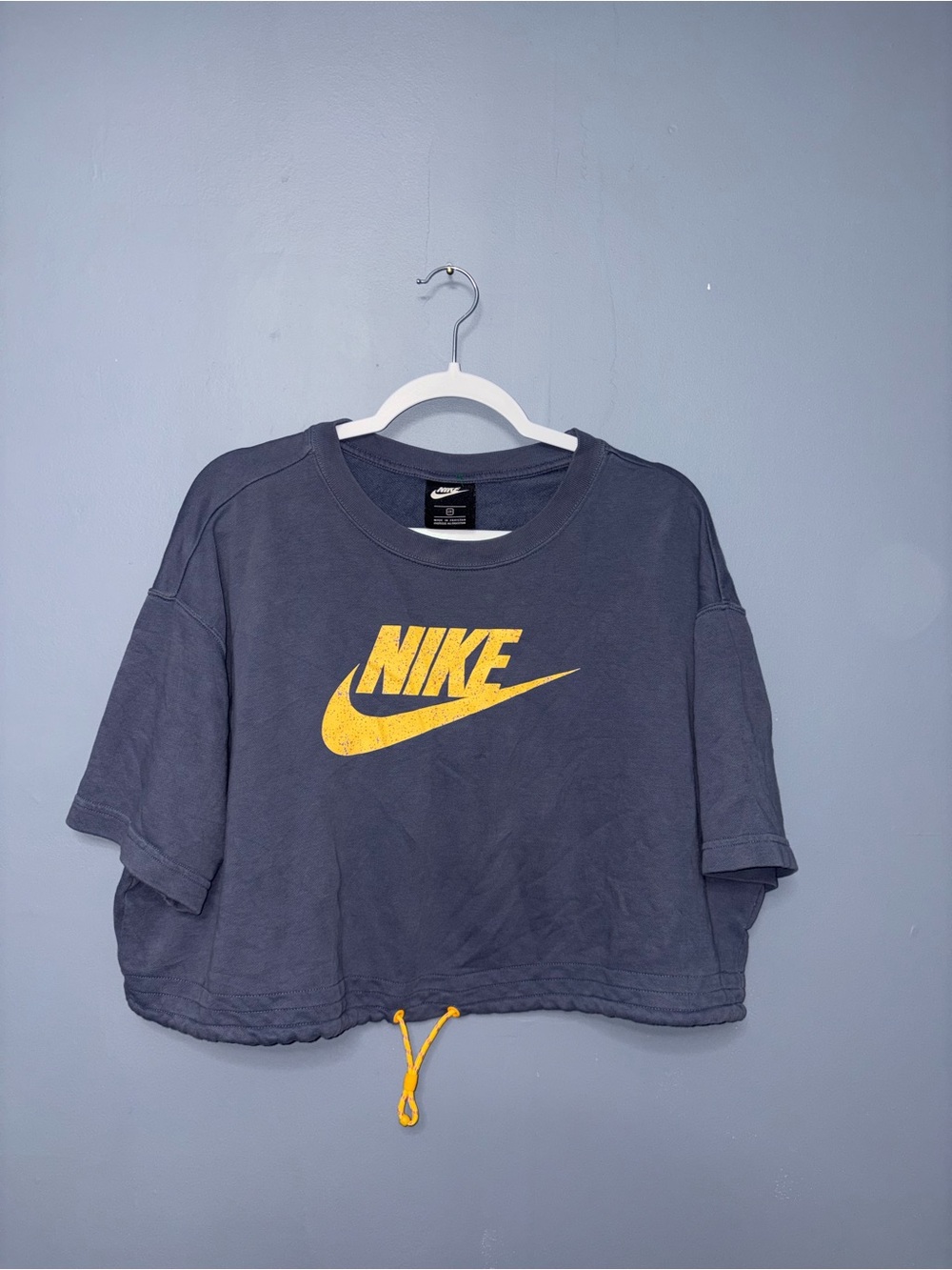 Nike | Navy Cropped Tee | Size 2XL